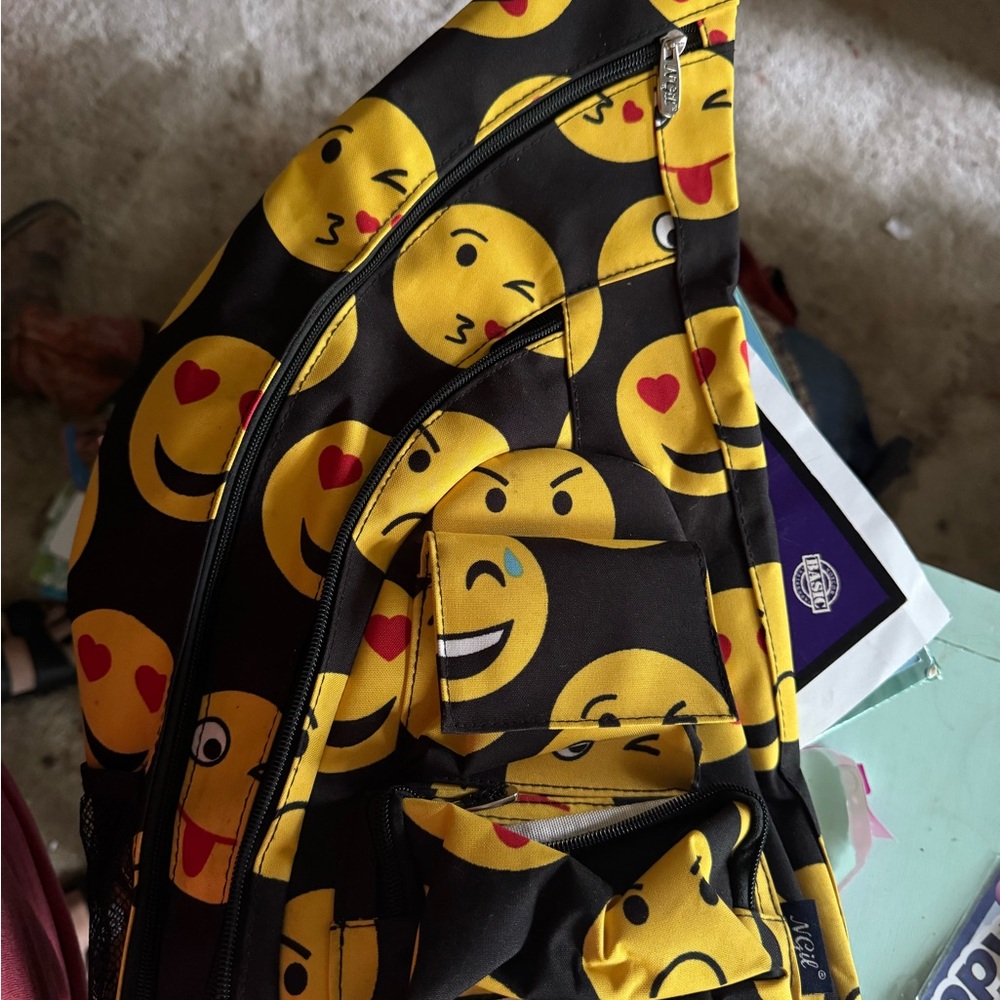 Emoji Print Backpack